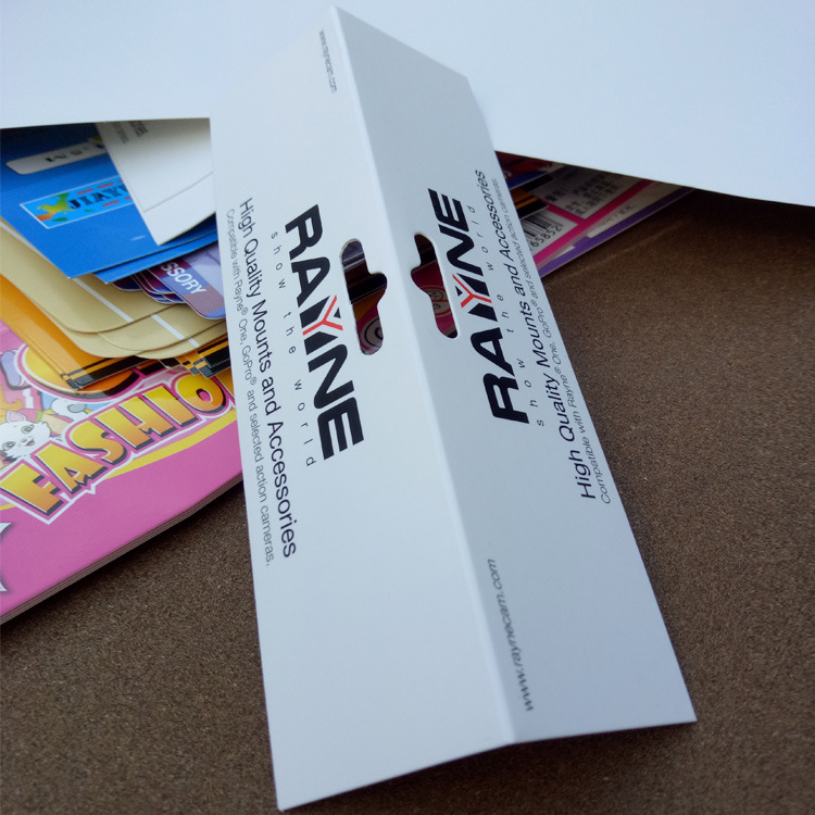 对折纸卡 对折彩色纸卡定制 彩卡吊卡定制 对折卡头