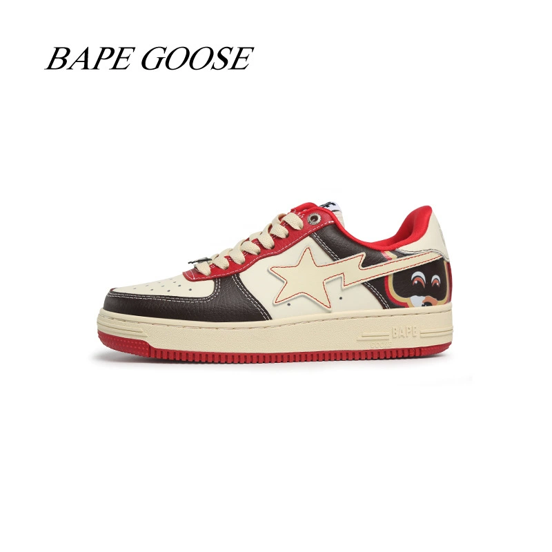 BAPE GOOSE Baby Bear Cyber Celebrity Street Shot Новая толстая подошва Взрывы Женская обувь для пар Повседневная обувь Putian Air Force