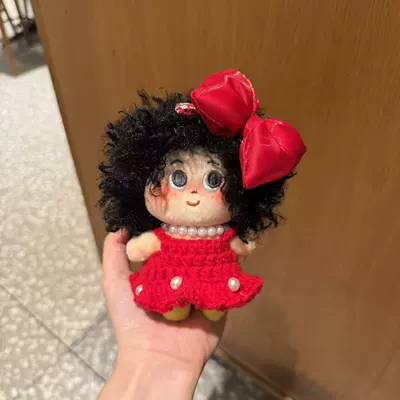 Toy Accessory, Pluş açarlıqlar - pearl-red-dress-black-explosion-pendant