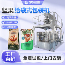 零食坚果给袋式包装机拉链袋腰果开心果给袋机核桃巴旦木包装机械