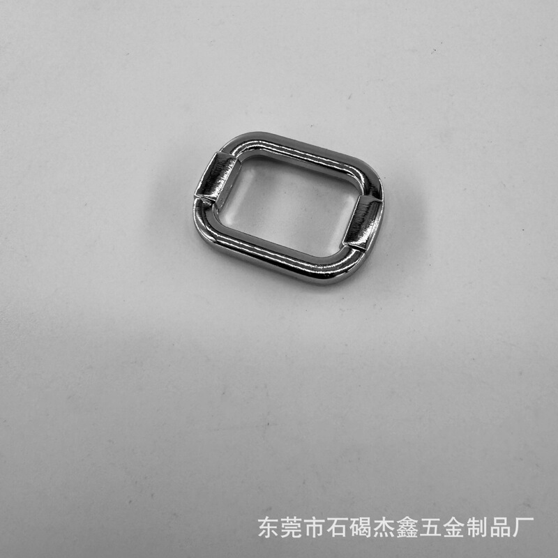 锌合金压铸圆角突边方扣 箱包五金配件扁线口字扣 工字方形包带扣|undefined
