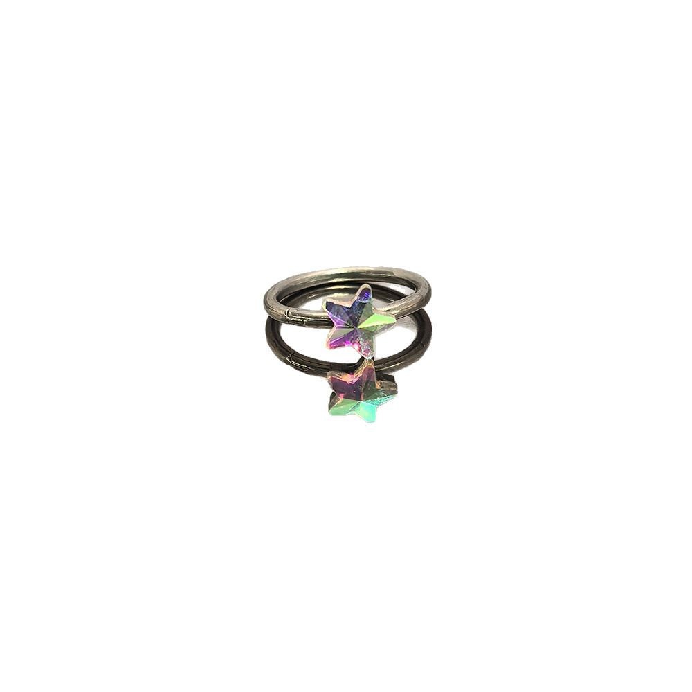 Multicoloured cute lip piercing stainless steel