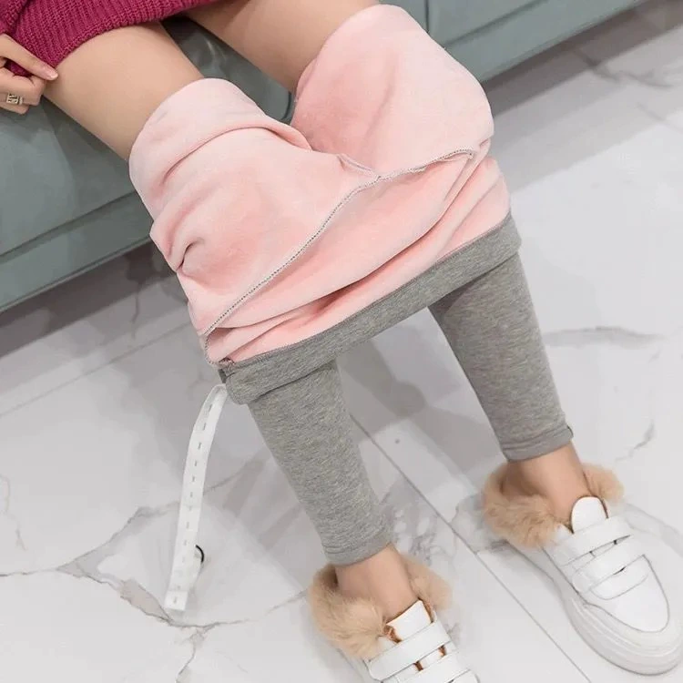 Одежда для беременных, осенне-зимняя утолщенная верхняя одежда на флисовой подкладке, брюки с эластичной поддержкой живота, весенне-Летние Теплые бархатные Леггинсы для беременных, не перевернутые