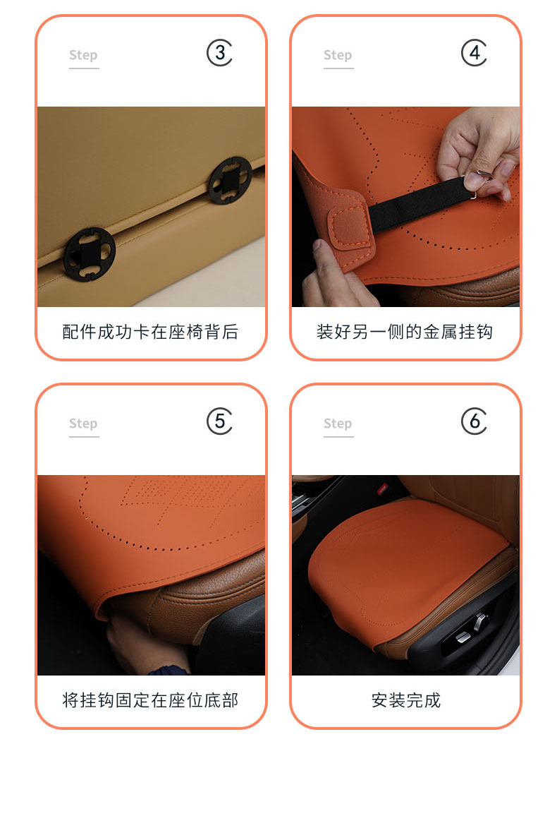 Car Seat Cushion Cover, Universal for All Seasons, Suede Leather, Double-Sided Universal Seat Cover, Full Car Rear Seat Cushion