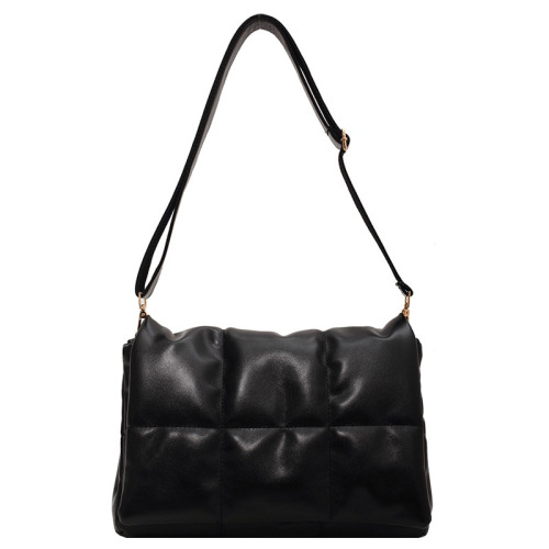 Women's Bag Large Capacity Cotton Clothes Bag Women's 2024 Texture New Style Fashion Retro Diamond Embroidery Thread Single Shoulder Messenger Bag