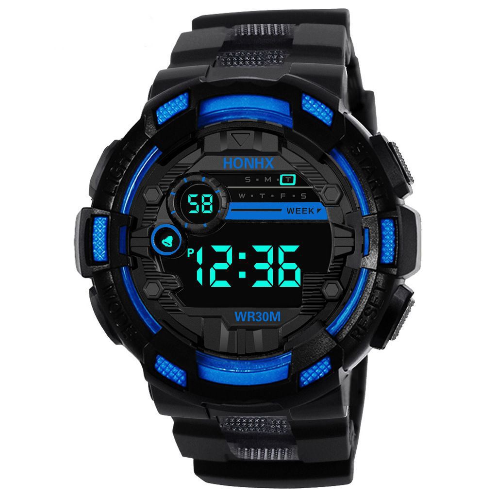 Fábrica al por mayor gran dial reloj electrónico plataforma de comercio exterior popular hombres y mujeres multi-funcional alarma luminosa temporización 71-66F