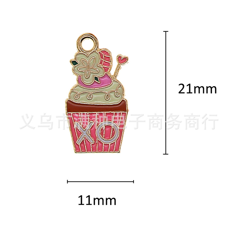バレンタインデーピンクラブハートジュエリーアクセサリー diy ブレスレットキーホルダーネックレスペンダント合金オイルドリップペンダント|undefined