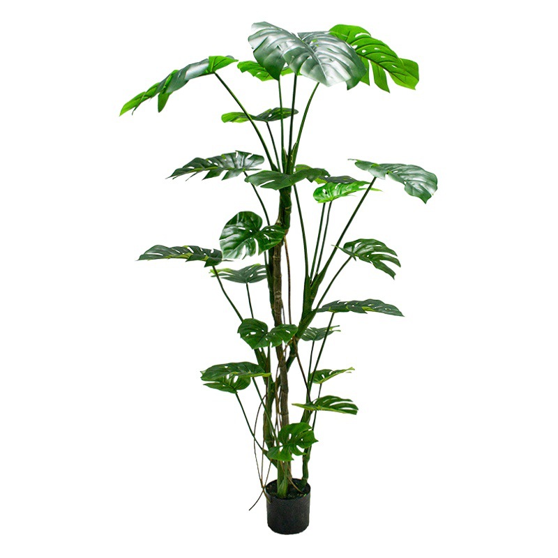 Gran Ventana de interior falso tortuga árbol falso planta verde simulación planta bonsai piso decoración simulación tortuga de Bambú