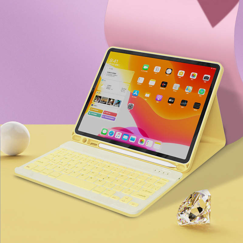 蓝牙 键盘 保护 套 皮套 带 笔槽 背光 平板 电脑 套