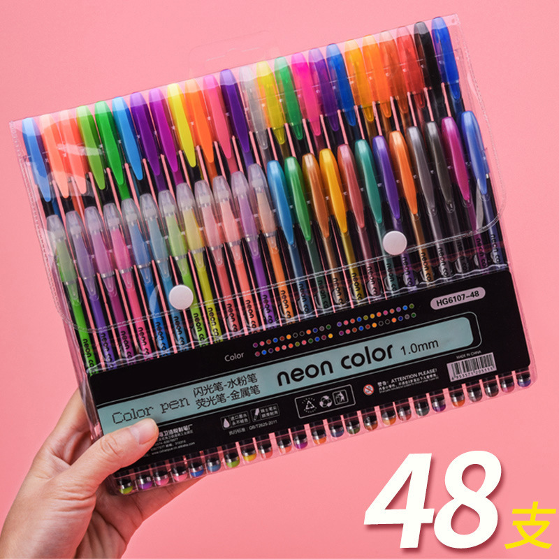 cute fluorescence children's flashing cartoon coloured pencils