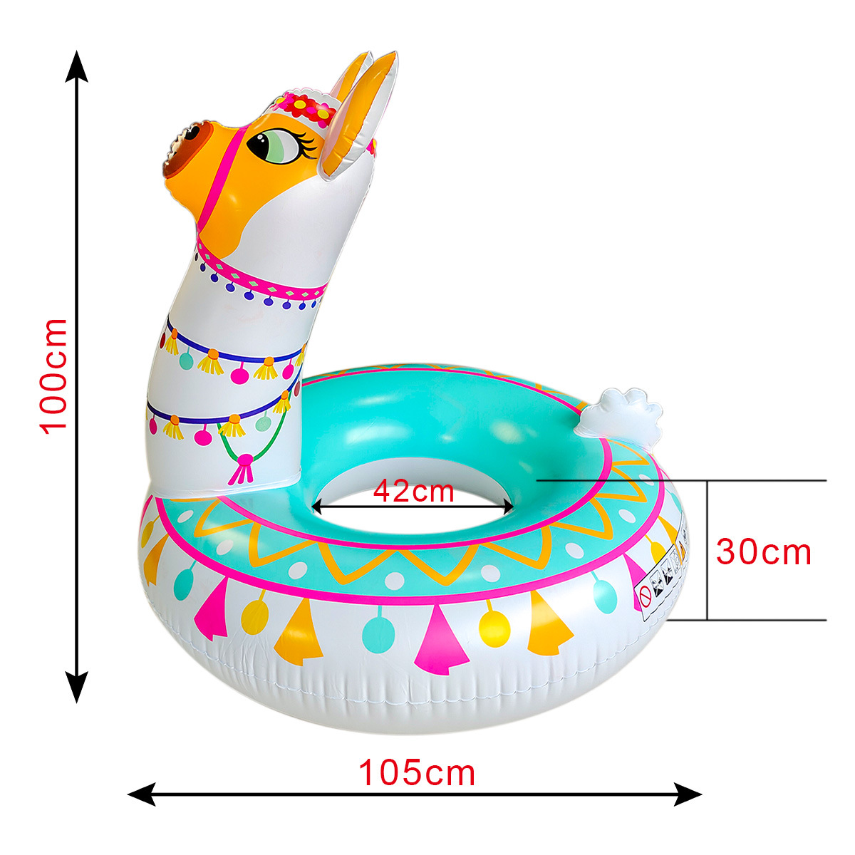 Nuevos productos transfronterizos de impresión para adultos anillo de natación de dibujos animados para niños anillo de frutas engrosado anillo de salvavidas anillo flotante inflable