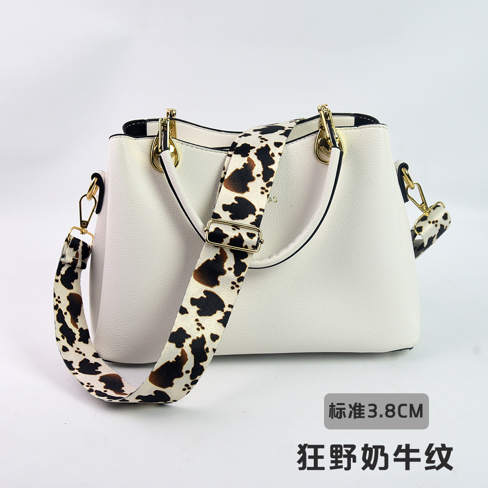 Bolso bandolera con accesorios ultra anchos, bolso de color, correa gruesa, correa de repuesto alargada, correa de hombro de bolso universal ajustable