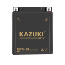 KAZUKI摩托车电瓶 12N7L仿古太子12v7ah150大公主车免维护蓄干电