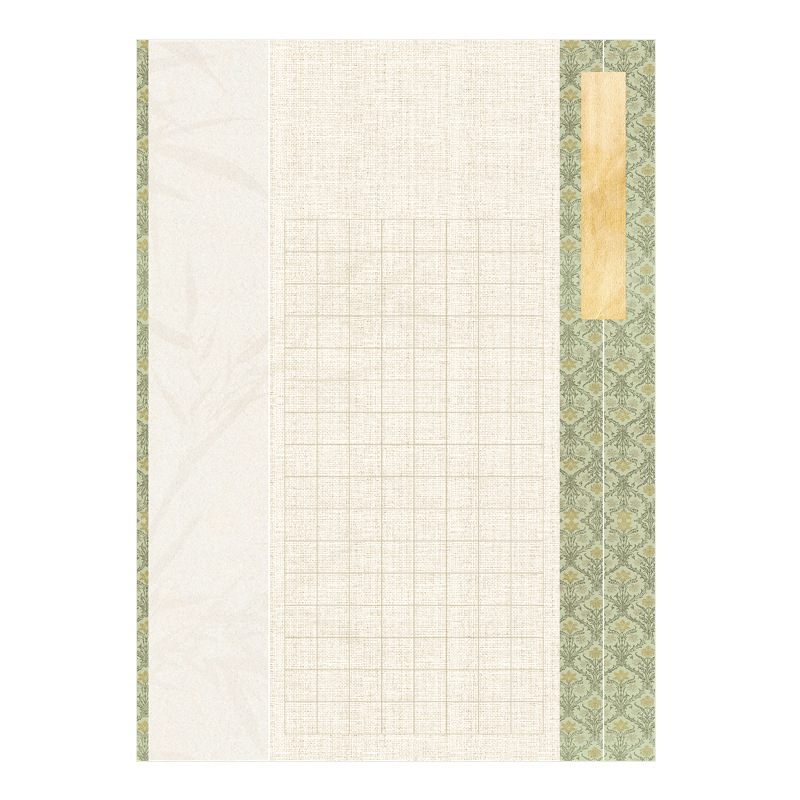 (2개) A4 하드펜 서예지 전국전시회 참가학생 성인 쓰기연습대회 1.3제곱 중국식 복고