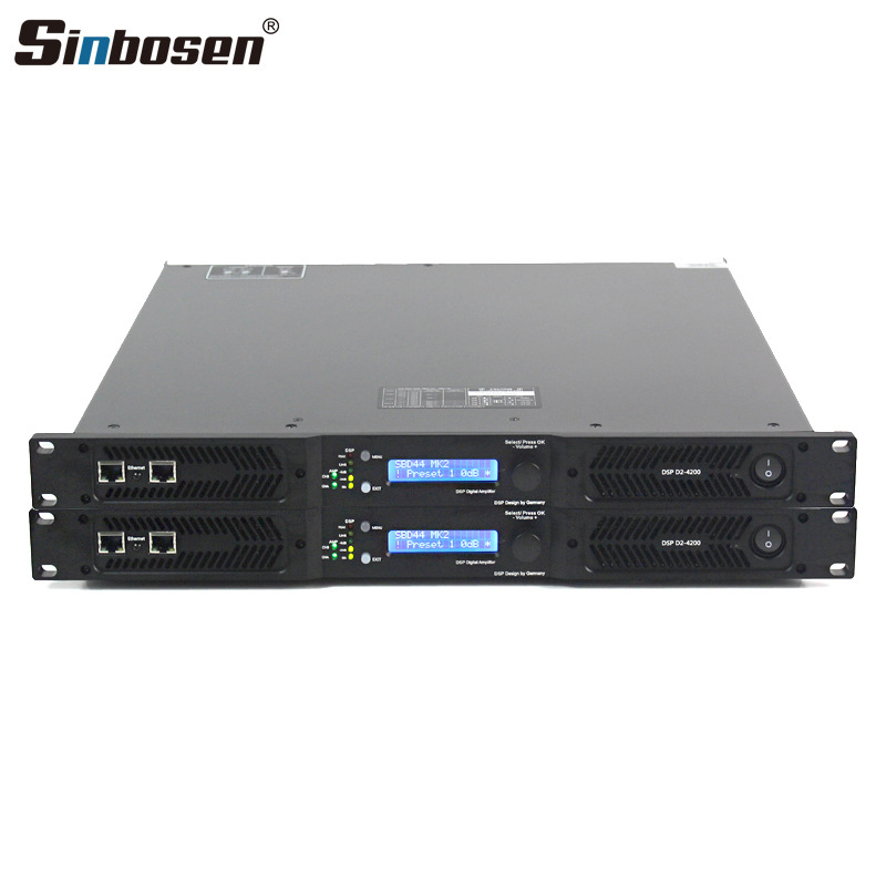 D2-4200 DSP 4200W 8 Euro Digital de alta potencia amplificador de grado profesional woofer