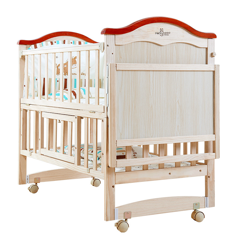 婴儿床实木无漆多功能摇篮可拼接新生儿宝宝床厂家批发定制儿童床