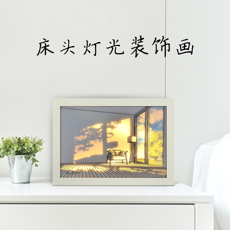 [Ventas directas de fábrica de suministro transfronterizo] LED, luz de noche de pintura, regalo de cumpleaños [con certificación CE, FCC]