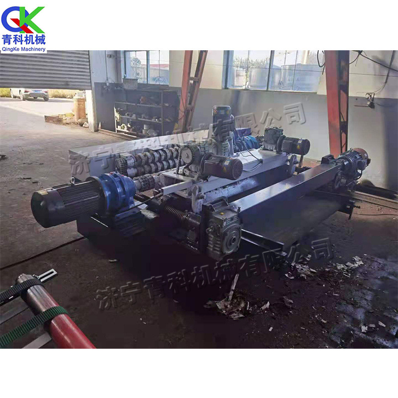 半自动原木旋切机 QK-1400型旋切裁板一体设备 数控无卡剥皮机