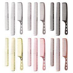 Space Aluminum Comb, Hairstylist Aerospace Aluminum Space Comb, Anti-static Comb, Space Aluminum Comb Hair Cutting Comb