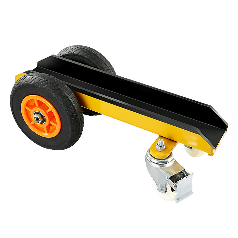 Carro de manejo de mármol de cuatro ruedas camión de carga de canal de servicio pesado de acero caucho sólido herramienta de carro de rueda universal