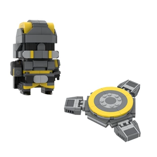 Конструктор MOC: фигурки Helldivers 2 квадратная голова