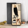 Elegant black black (engraved pen holder)