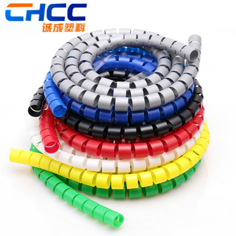 厂家批发诚成黑白灰电脑电线收纳整理束线管现货PE包线管理线器