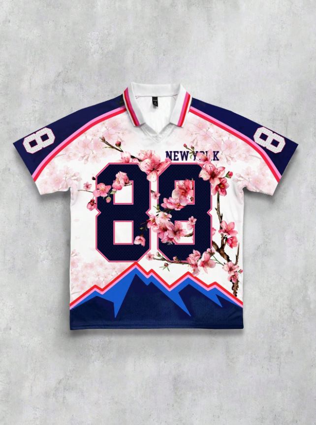 Fábrica directa de verano americano locomotora transfronteriza estilo de diseño de estilo hip hop personalidad camiseta de manga corta al por mayor