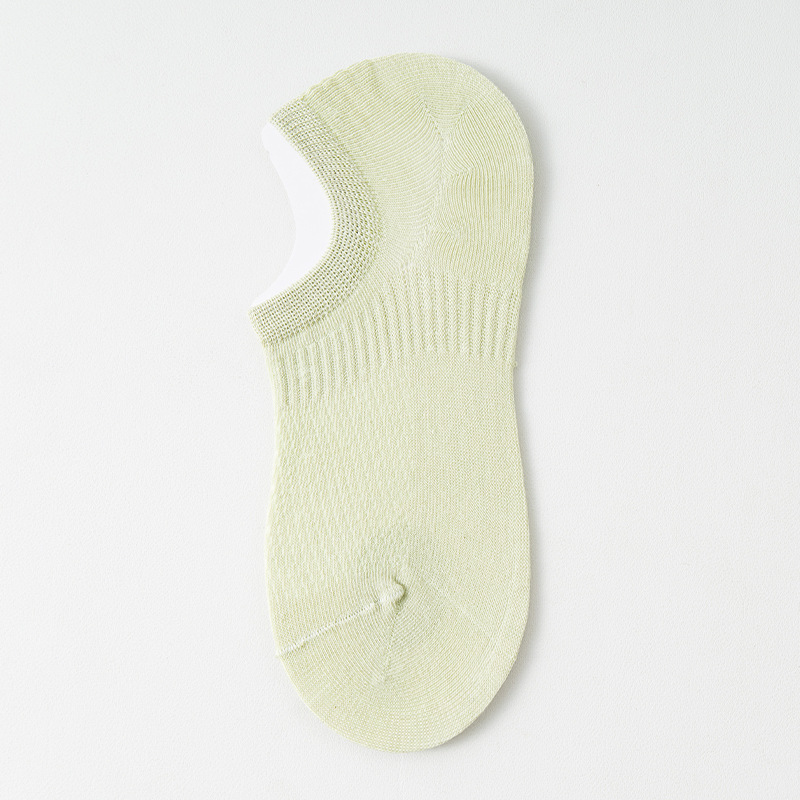 Calcetines invisibles, calcetines invisibles, calcetines de algodón delgado, calcetines de malla, calcetines anti-deslizantes.