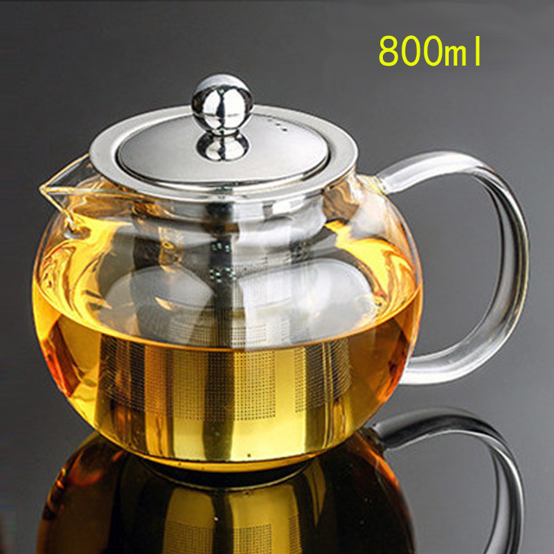 Olla de boquilla de fugas de acero 800ml