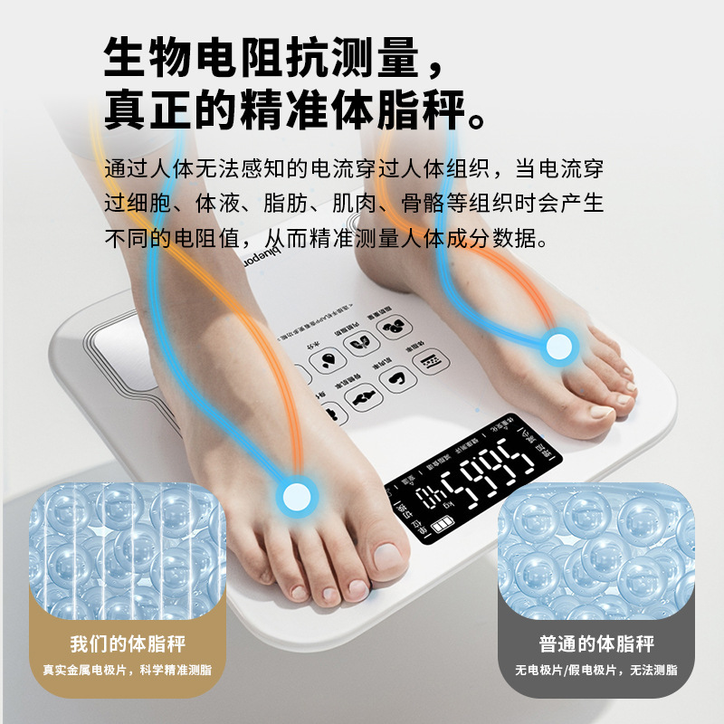 スマート体重計体重計家庭用精密寮電子秤小型健康体重計|undefined