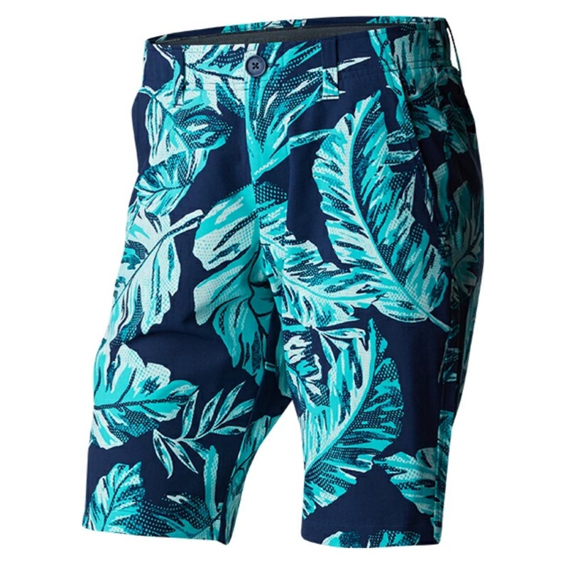 2025 Summer Men's Hot Sale Outdoor Sports Men's Fashion Golf Shorts Leaf Shape Golf Shorts