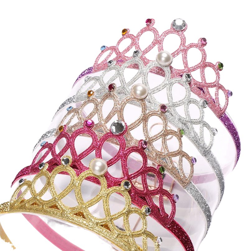Nueva corona pelo banda 40927 dulce princesa pelo accesorios fábrica moda bebé brillo rhinestone niños pelo banda