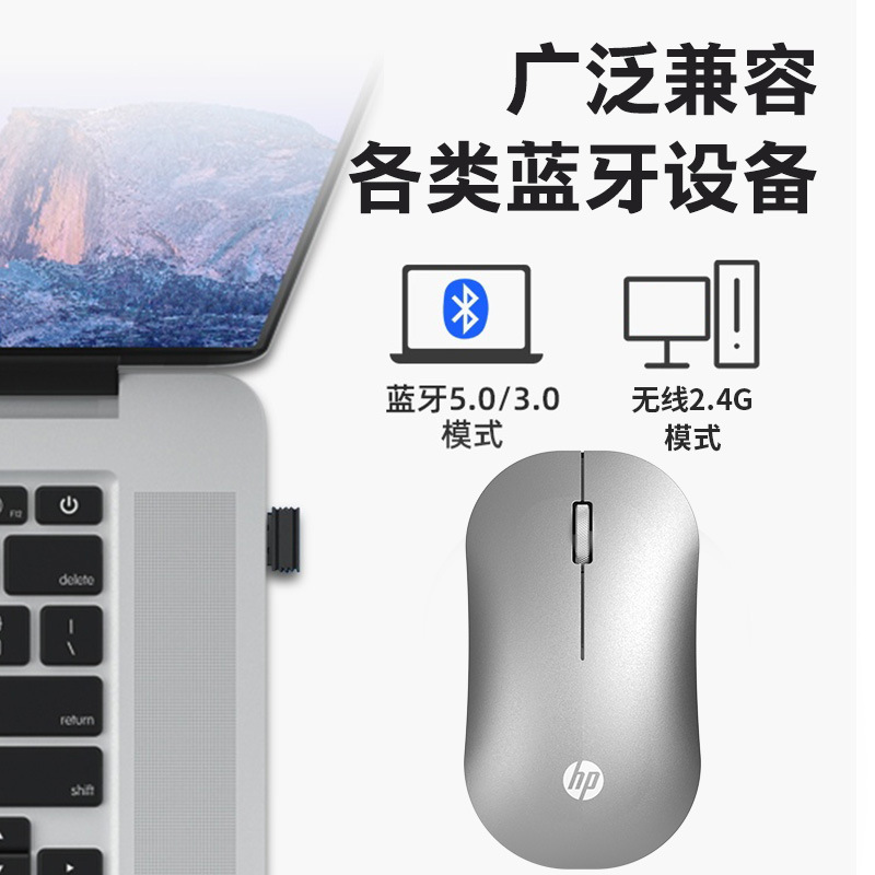 Hp DM10ワイヤレスbluetoothダブルモードマウスオフィスビジネスノート携帯マイクロサウンドbluetoothワイヤレスマウス|undefined