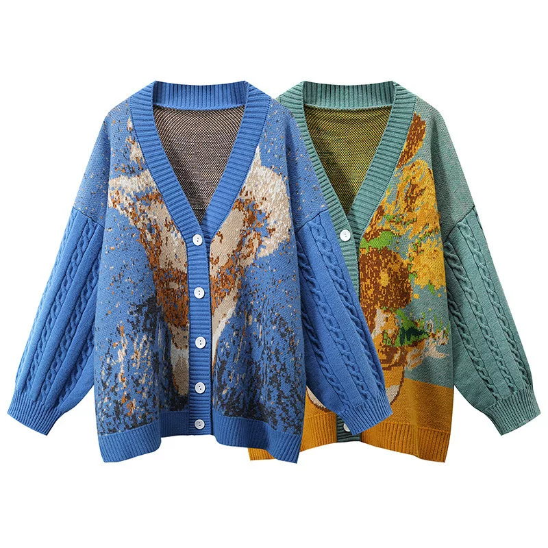 Winter retro cardigan, jacket, 2024 years