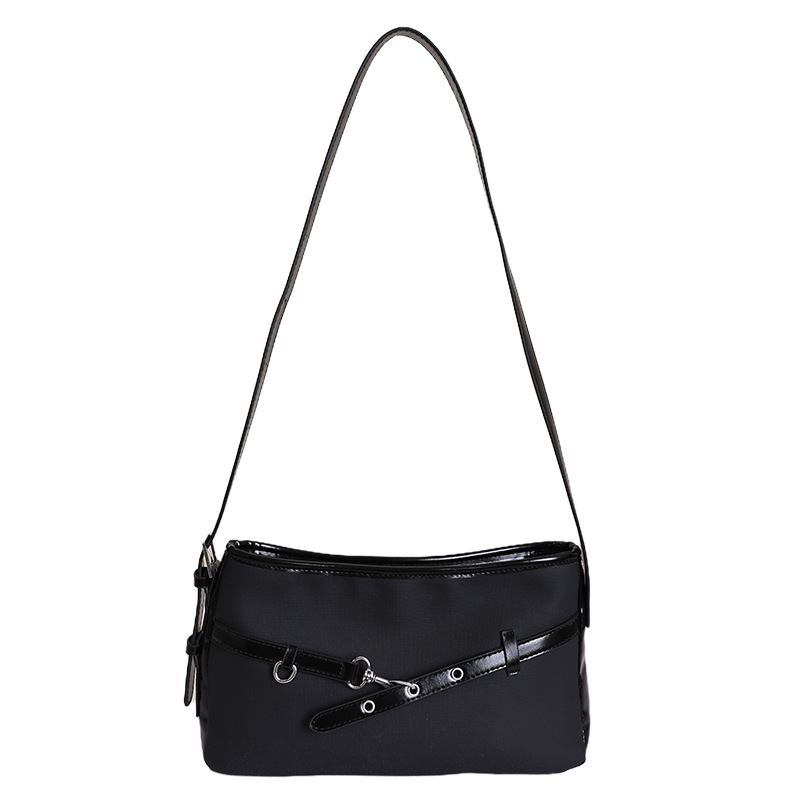 Textura transfronteriza bolso de hebilla de cuero para mujeres 2026 nueva moda diaria bolso de brazo de viaje popular bolso retro