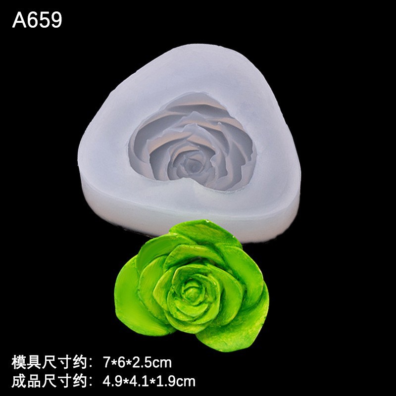 Flor tridimensional mariposa jabón hecho a mano molde de silicona flor chocolate epoxi yeso aromaterapia molde de vela amasado