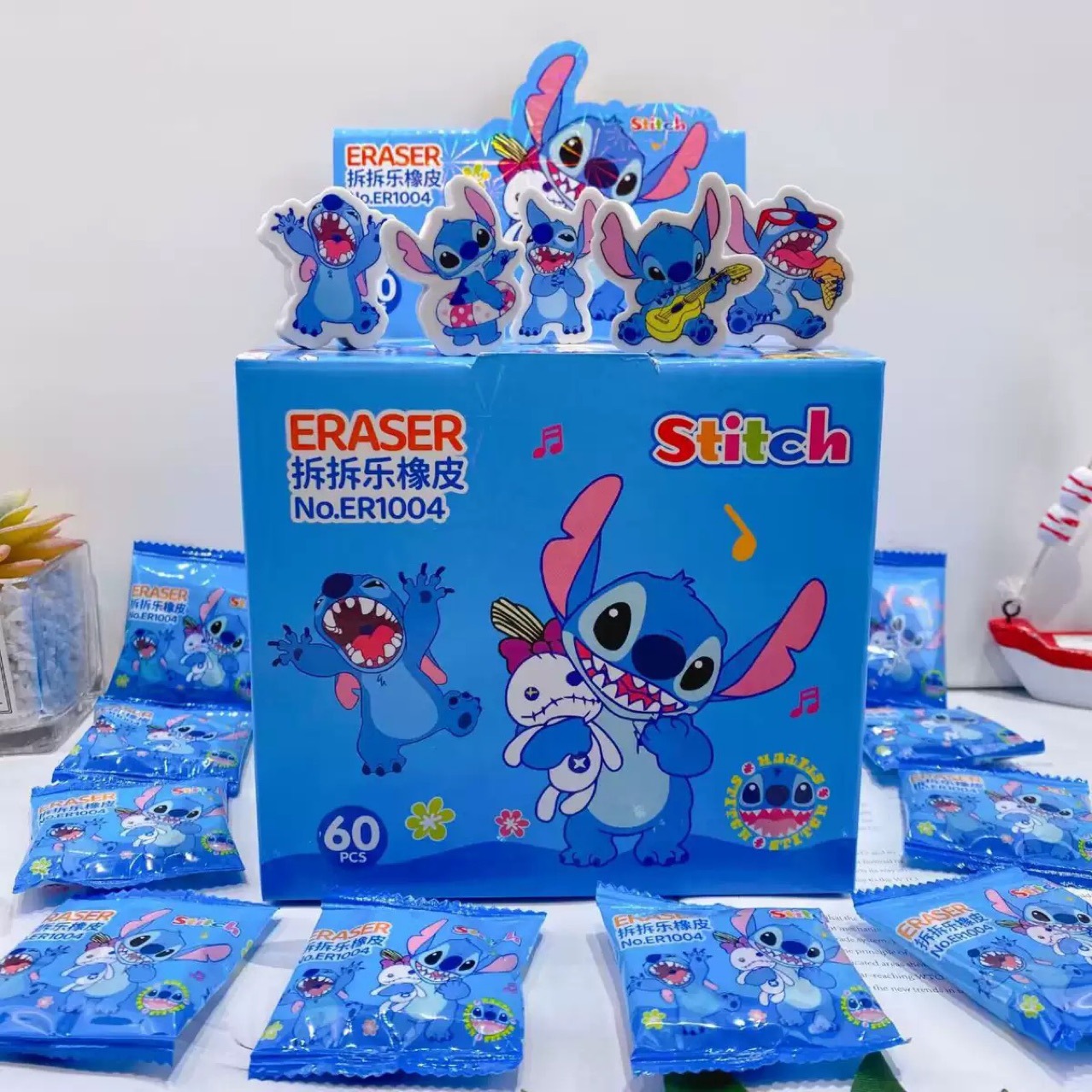 Cartoon three dimensional eraser