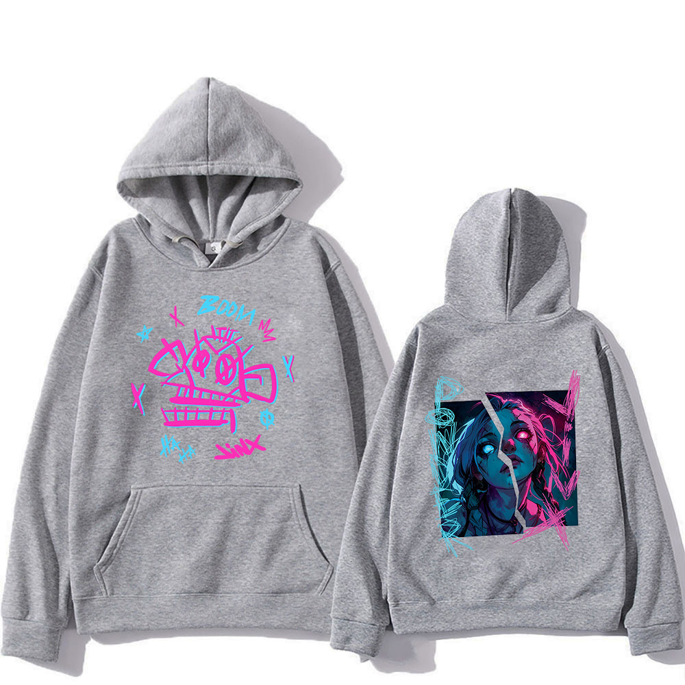 Arcane Jinx Graffiti Hoodie Retro Men/women Hoodies Harajuku