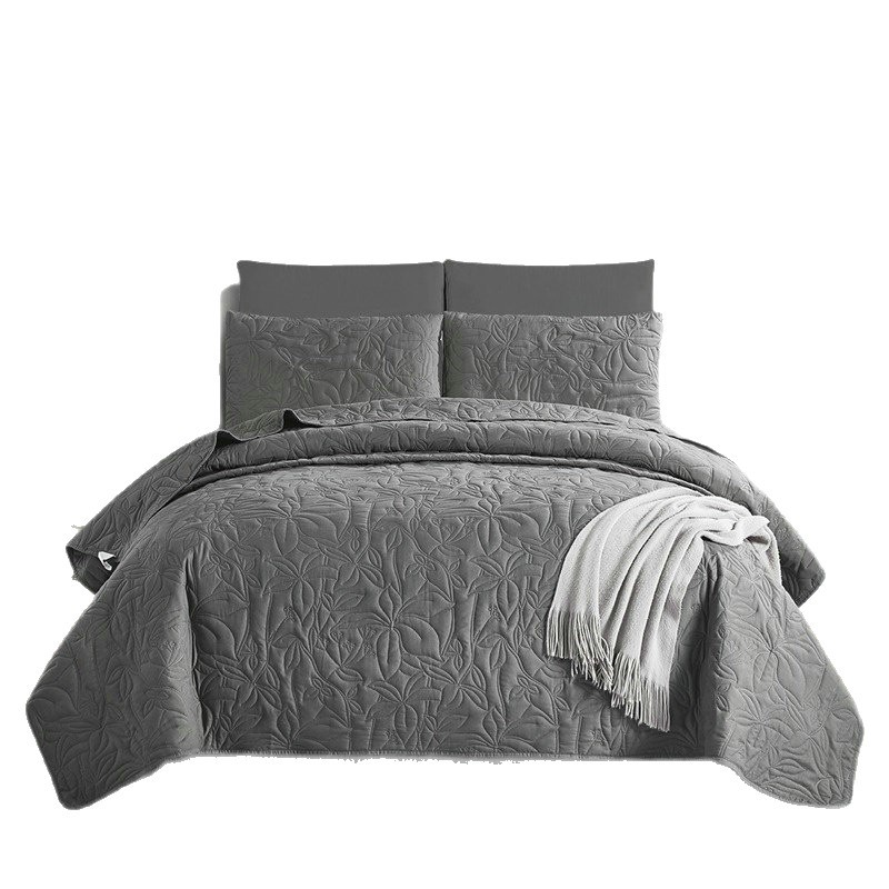 Cross-border Exclusive Skin-friendly Cover In Plain Brushed Fabric, Ultrasonic Single Bed Cover, Mattress Dustproof_voghion.com