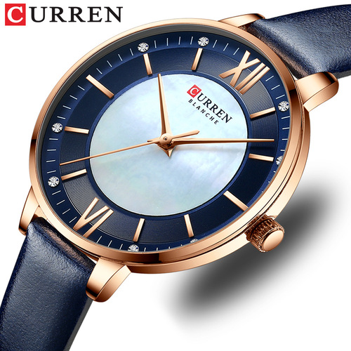 Curren/Carren 9080 Women's Watch, Fashion Women's Watch, Casual Strap Watch, Imported Watch Bracelet