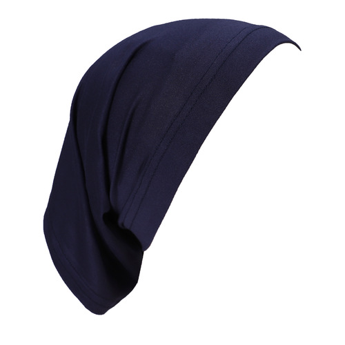 Cross-border milk silk base cap bucket hat high elasticity neck warmer head covering solid color bucket hat Arabic headscarf for women