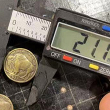 东莞铜叟21mm野牛装饰扣黄铜服饰配件白铜财布扣
