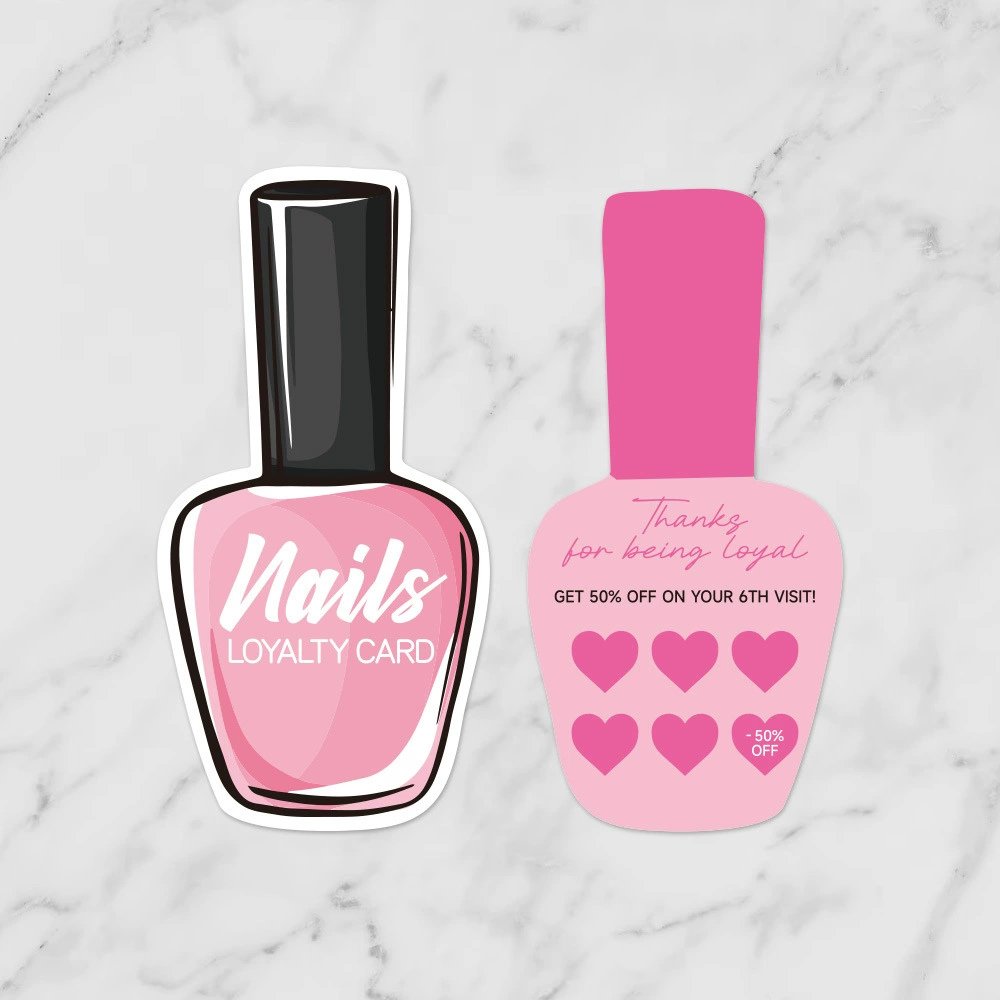 50 карточек/карточек по уходу за ногтями для малого бизнеса Визитные карточки