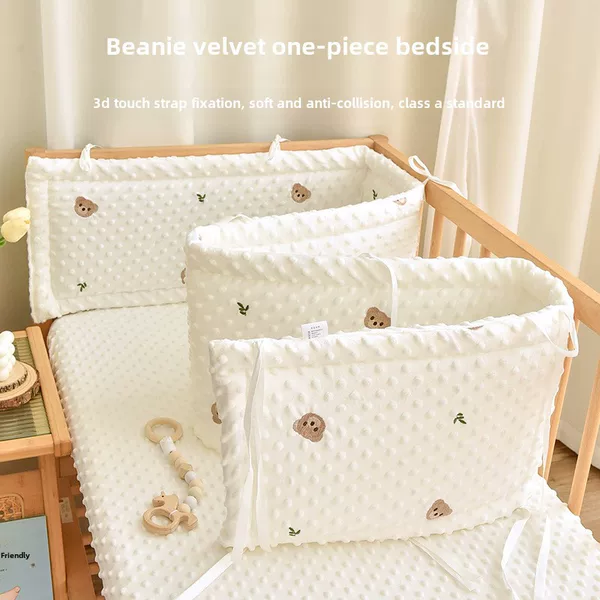 Newborn baby bed circumference anti-collision buffer soft bag one-piece baby comfort beanie bed support children stitching bed enclosure