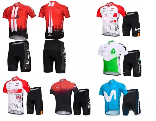 2024 Outdoor Bicycle Summer Team Version Short Sleeve Suit Road Mountain Sportswear Quick-Drying Breathable Equipment