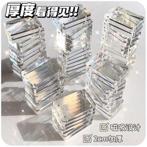 Acrylic Gouka Set Magnetic Mini Sticker Gouka Brick Cartoon Student Planner One-inch Photo Full Set Brick