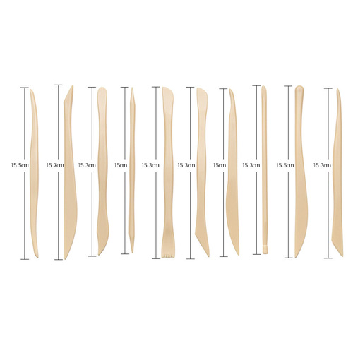 Cross-border pottery tools 10-piece set clay sculpture multi-combination carving knife cake biscuits fondant DIY production supplies