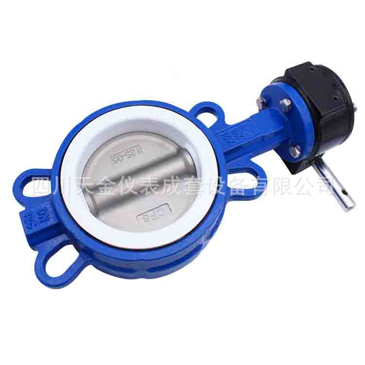 304不锈钢球墨蝶阀D371X-16手动式对夹涡轮蝶阀DN65 80 100 125