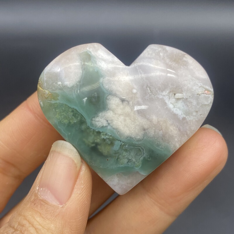 天然玛瑙爱心火苗创意摆件水晶小摆件桌面摆件手工雕刻件装饰 图 3